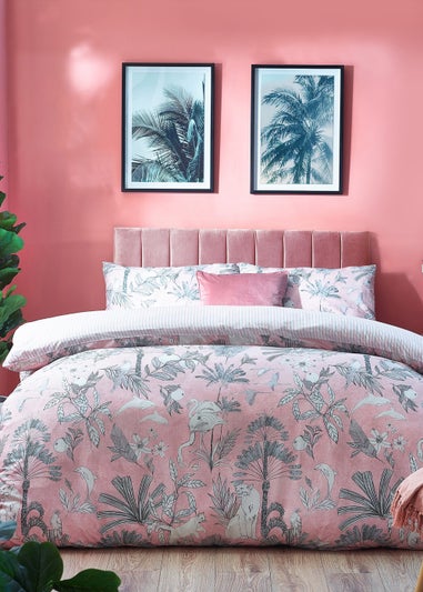 furn. Colony Palm Botanical Reversible Duvet Cover Set