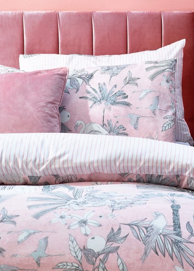 furn. Colony Palm Botanical Reversible Duvet Cover Set