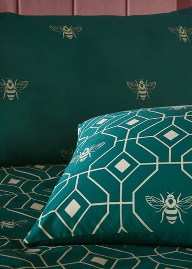 furn. Bee Deco Geometric Duvet Cover Set