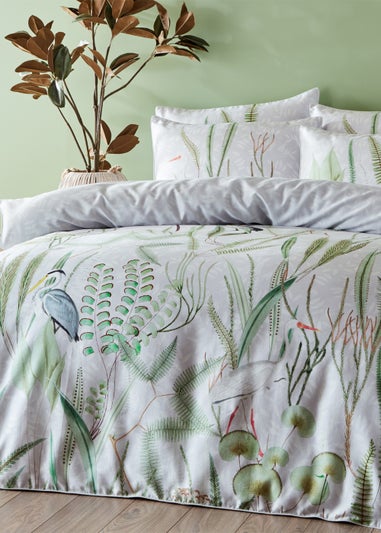 Paoletti Aaliyah Botanical 100% Cotton Duvet Cover Set