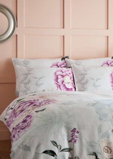 Paoletti Krista Floral 100% Cotton Duvet Cover