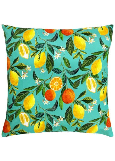 Evans Lichfield Orange Blossom Outdoor Filled Cushion (43cm x 43cm x 8cm)