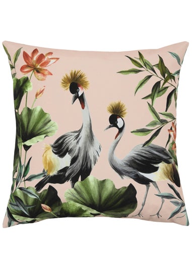 Evans Lichfield Cranes Outdoor Filled Cushion (43cm x 43cm x 8cm)