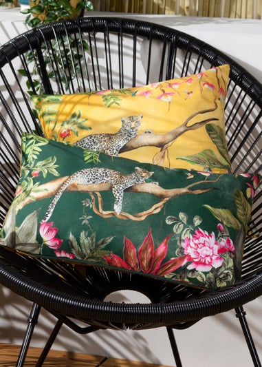 Evans Lichfield Leopard Outdoor Filled Cushion (43cm x 43cm x 8cm)