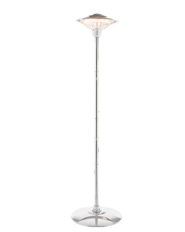 Zinc Silver Outdoor Pedestal Heater