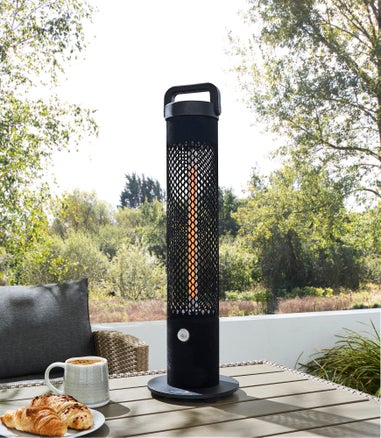 Zinc Black Portable Outdoor Table Heater