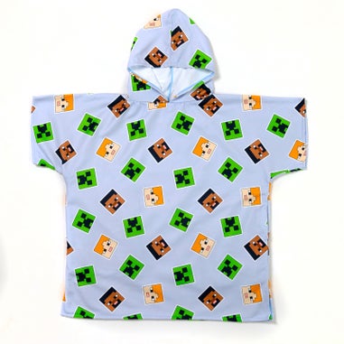 DRYMEE Minecraft Stickers Wearable Hooded Towel