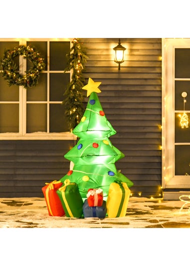 HOMCOM 5ft Inflatable Christmas Tree Xmas