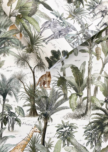 Muriva Safari Wallpaper - Matalan