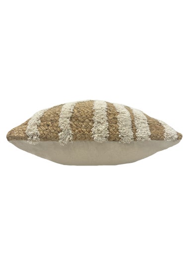 furn. Unio Natural Jute Geometric Cushion (45cm x 45cm x 8cm)