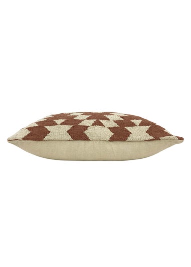 The Linen Yard Jura Geometric Jacquard Cushion (40cm x 60cm x 8cm)