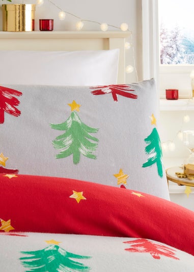 Fusion Christmas Festive Trees Duvet Cover Set