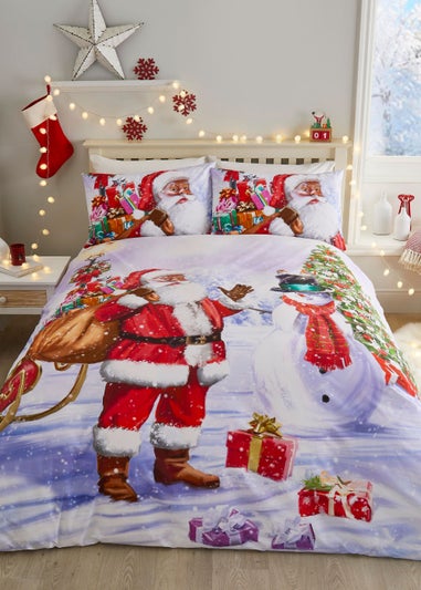 Fusion Christmas Santa Snowy Duvet Cover