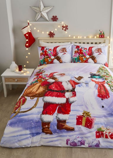 Fusion Christmas Santa Snowy Duvet Cover