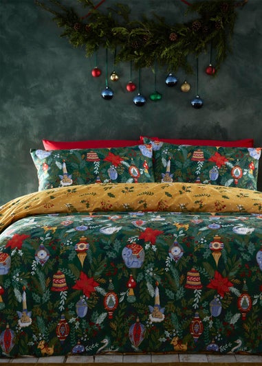 furn. Deck The Halls Christmas Duvet Cover Set