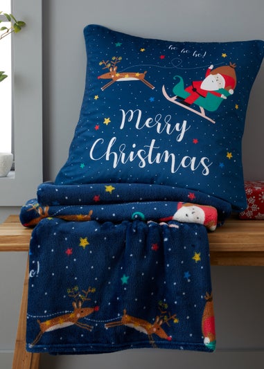 Catherine Lansfield Santa's Christmas Wonderland Blanket Throw