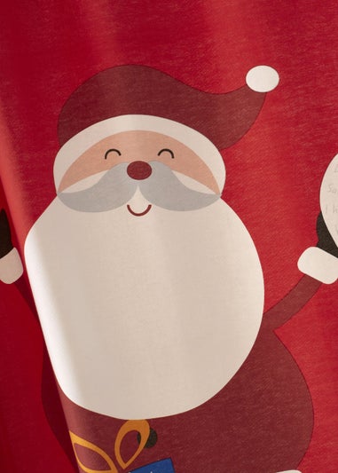 Catherine Lansfield Santa's Christmas Presents Slot Top Curtain Panel