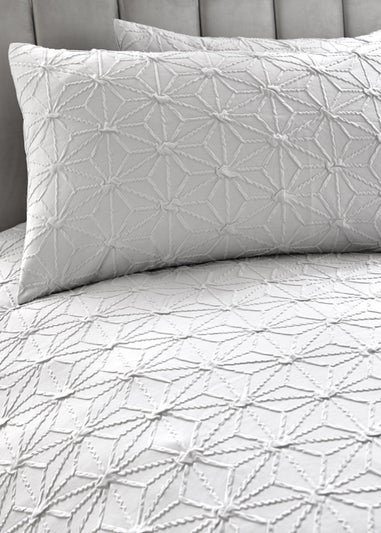 By Caprice Home Ruby Silver Duvet Cover