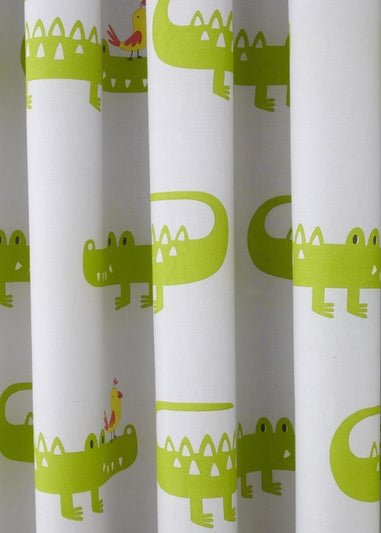 Cosatto Crocodile Smiles Pair of Pencil Pleat Curtains (66cm x 72cm)