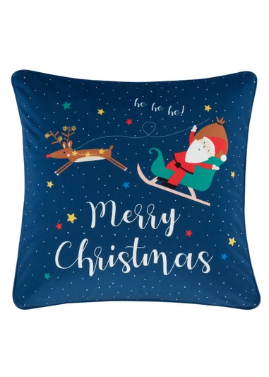 Catherine Lansfield Santa's Christmas Wonderland Cushion (45x45cm)