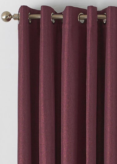 furn. Moon Premium Thermal Blackout Ringtop Eyelet Curtains (117cm x 183cm)