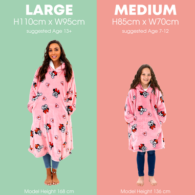HUGZEE Minnie Mouse Love Wearable Hooded Fleece
