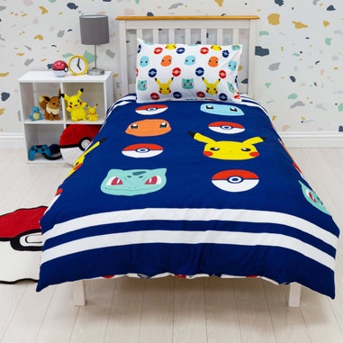 Pokemon Badges Duvet Cover