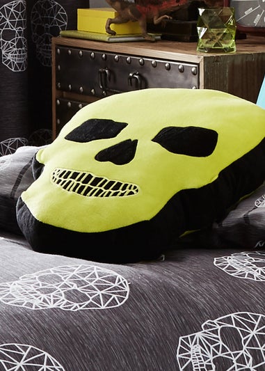 Catherine Lansfield Kids Skulls Shaped Cushion (40x31cm)