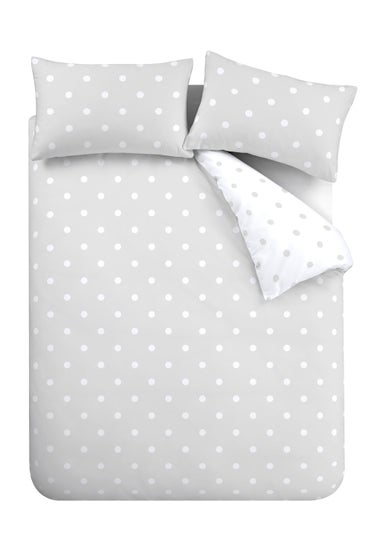 Catherine Lansfield Brushed Spot Duvet Cover - Matalan