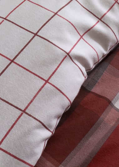 Catherine Lansfield Brushed Check Duvet Cover