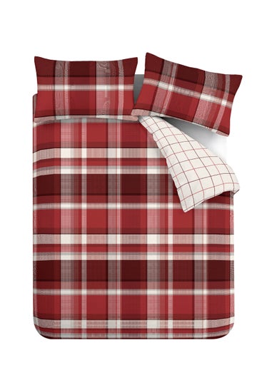 Catherine Lansfield Brushed Check Duvet Cover