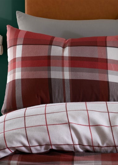 Catherine Lansfield Brushed Check Duvet Cover