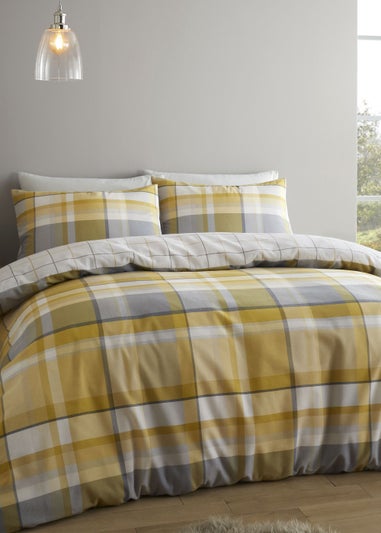 Catherine Lansfield Brushed Check Duvet Cover