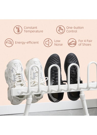 HOMCOM Portable Electric Shoe Dryer (42cm x 53cm x 35cm)