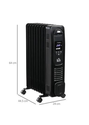 HOMCOM Oil Filled Radiator Electric Heater (44.5cm x 24cm x 64cm)