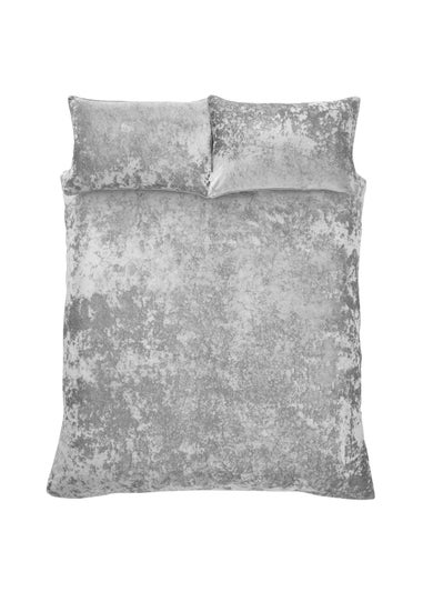 Catherine Lansfield Crushed Velvet Duvet Cover Set