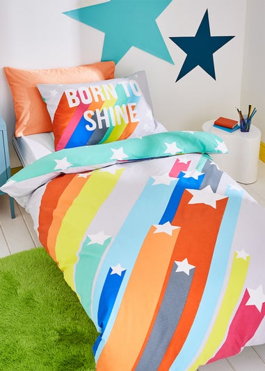 Born To Born To Shine Organic Cotton Reversible Duvet Cover