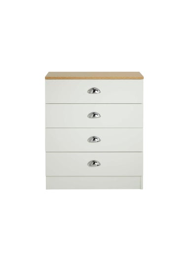 Lloyd Pascal Linwood Four Drawer Chest of Drawers (70cm x 60cm x 30cm)