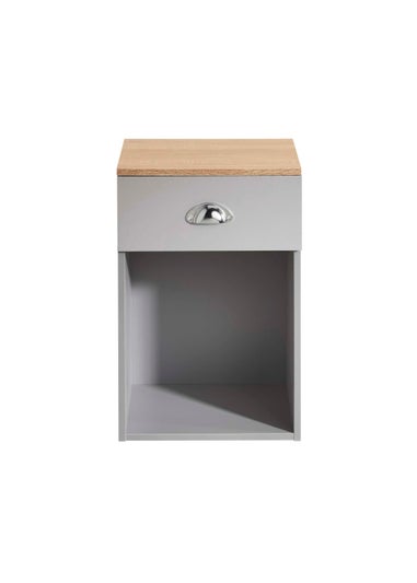 Lloyd Pascal Linwood One Drawer Bedside Table (48cm x 32cm x 31.5cm)