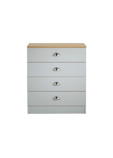 Lloyd Pascal Linwood Four Drawer Chest of Drawers (70cm x 60cm x 30cm)