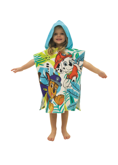 Paw Patrol Jungle Hooded Beach Towel Poncho