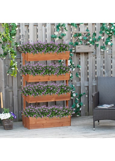 Outsunny Raised Garden Bed Box (85cm x 45cm x 141cm)