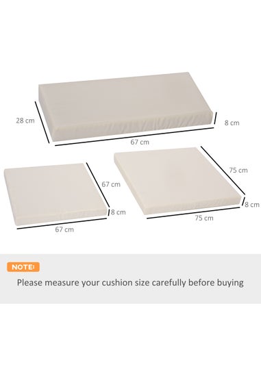 Outsunny 7 Piece Cushion Pad Set