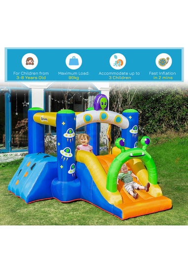 Outsunny Large Alien Bouncy Castle (200cm x 315cm x 240cm)