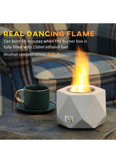 HOMCOM Tabletop Firepit Bowl (10cm x 15cm x 15cm)