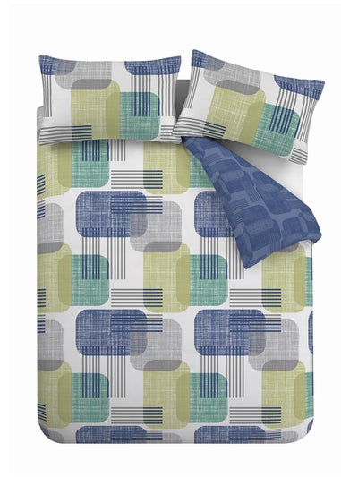 Catherine Lansfield Layered Geo Duvet Cover