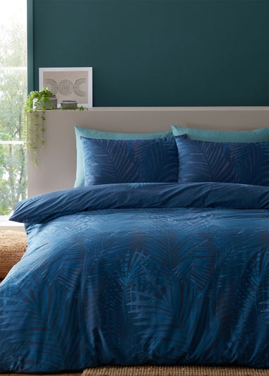 Catherine Lansfield Tropical Palm Reversible Duvet Cover