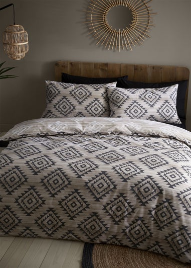 Catherine Lansfield Aztec Geo Reversible Duvet Cover