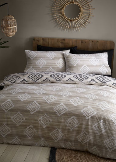 Catherine Lansfield Aztec Geo Reversible Duvet Cover