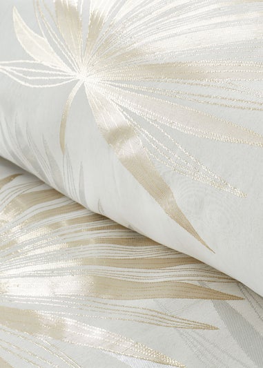 Catherine Lansfield Luxe Palm Jacquard Duvet Cover